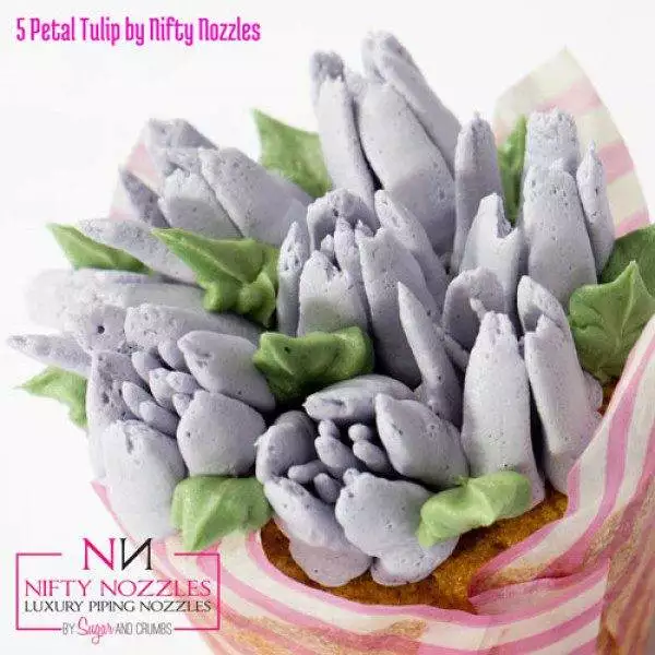 Spritztülle, 5 Petal Tulip No. 03 - Sugar & Crumbs – Bild 2
