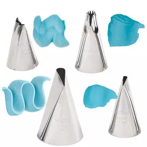 Rüschentüllen-Set.‚ #86, #100, #102, #125 - Wilton
