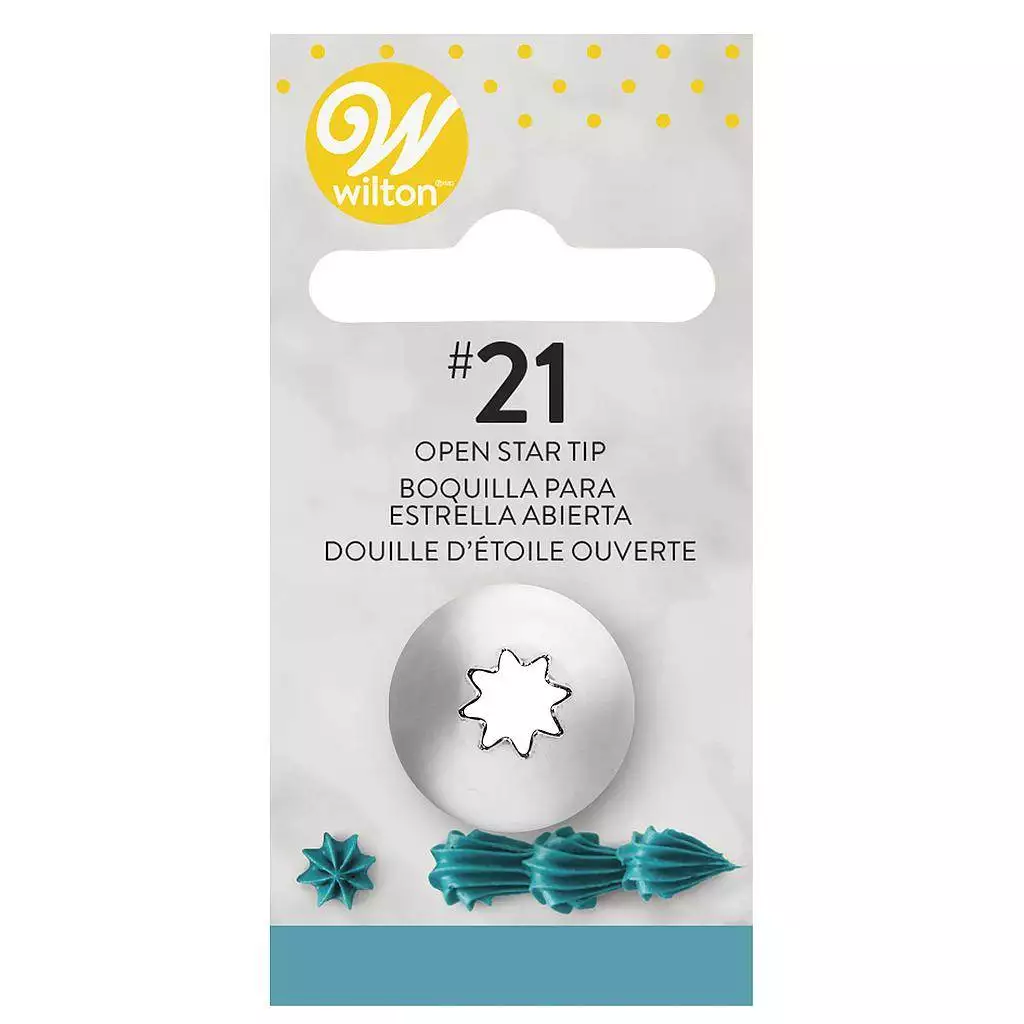 Spritztülle #021, offene Sterntülle - Wilton – Bild 2