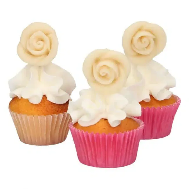 Marzipan Rosen, Weiss - FunCakes – Bild 3
