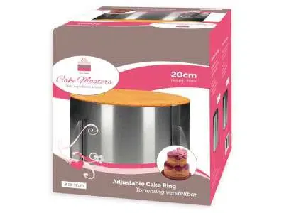 Tortenring 20cm hoch verstellbar - Cake-Masters – Bild 2