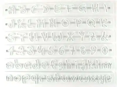 Buchstaben und Zahlen Ausstecher Set, Indie Flower - dekofee