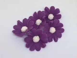 Violett - Adonisröschen-Set, 5tlg., Zuckerblumen