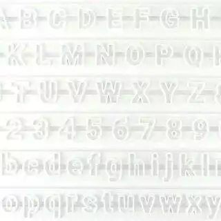 Buchstaben und Zahlen Ausstecher Set, Roboto - dekofee