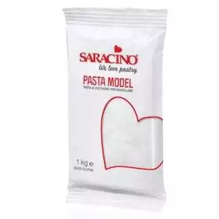 Weiß, 1Kg Modellierpaste - Saracino
