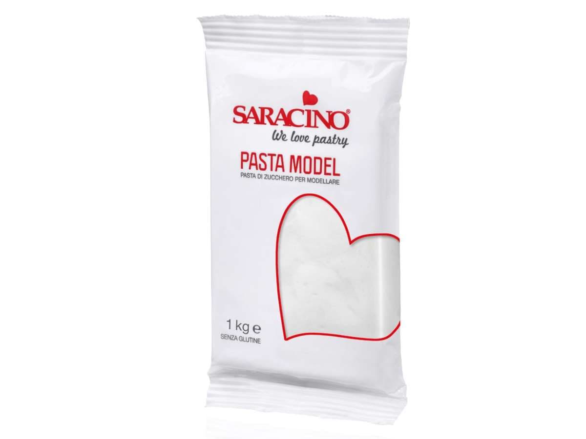 Weiß, 1Kg Modellierpaste - Saracino