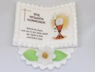 Dekoration zur Kommunion