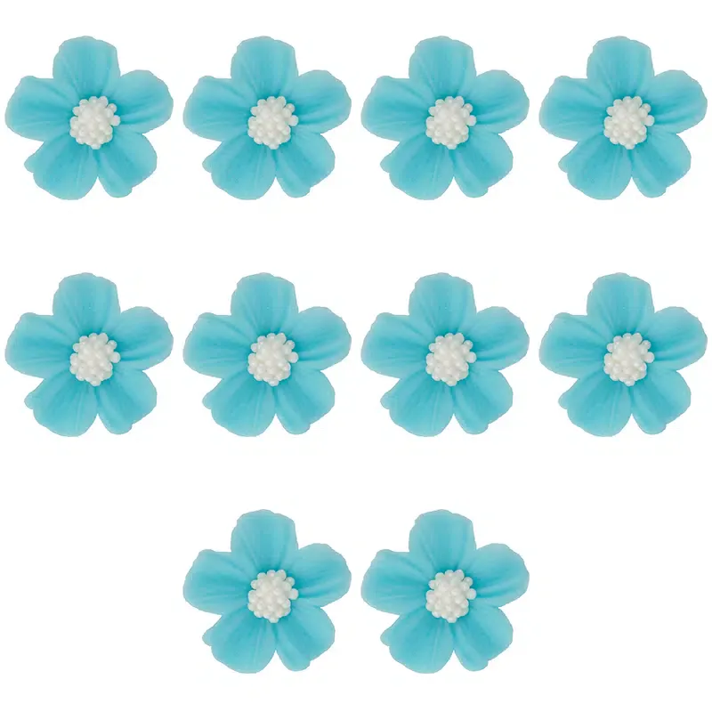 Vergissmeinnicht, 10tlg., Hellblau Zuckerblumen