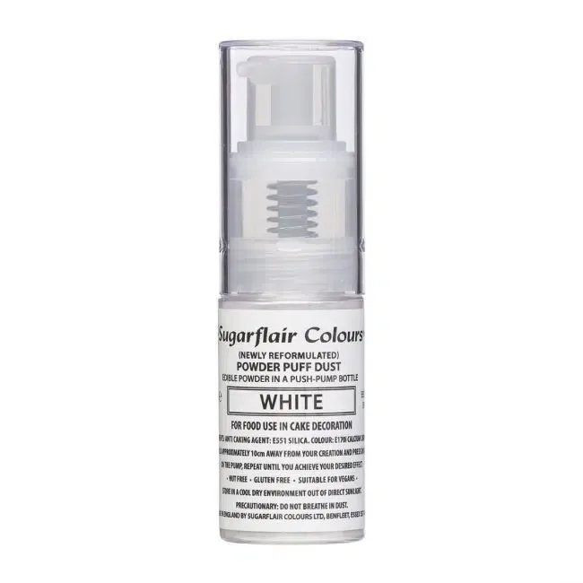 Weiß - Pumpspray Pulverstaub - Sugarflair