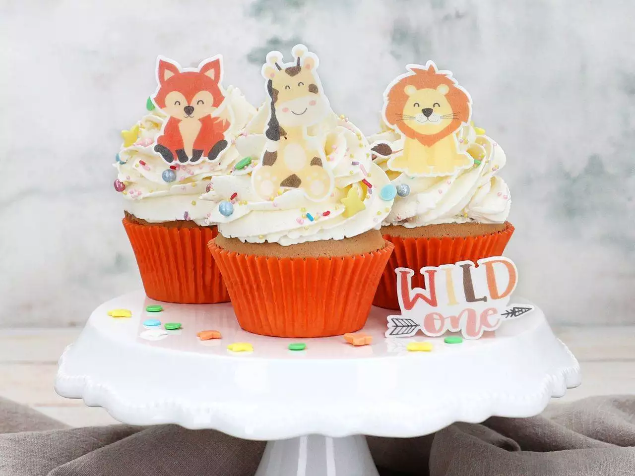Wafer Paper Wildtiere, 16 Stück