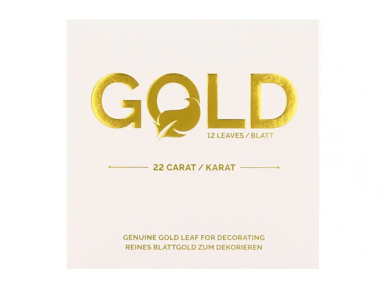 Blattgold 5x5cm 12 Blatt – Bild 3