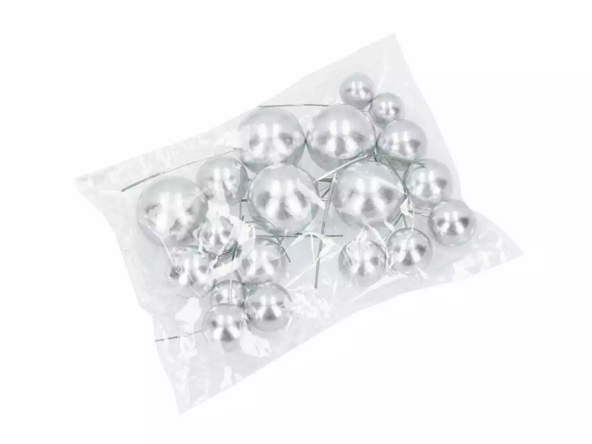 Bubbles Einstecker, 20 Stück - silber – Bild 2