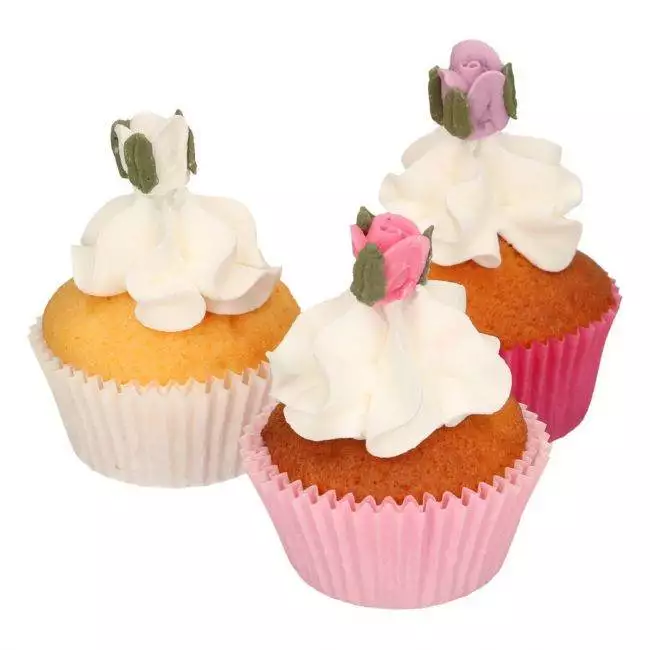 Rosen mit Blätter, Zuckerdekoration 16tlg. - FunCakes – Bild 3