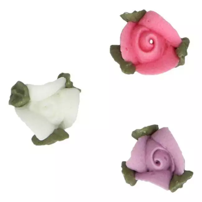 Rosen mit Blätter, Zuckerdekoration 16tlg. - FunCakes – Bild 2