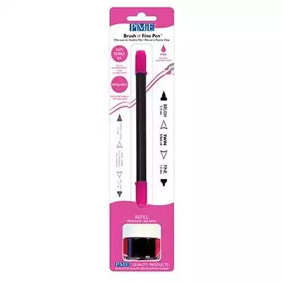 Pink, Brush & Fine Lebensmittelstift - PME