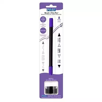 Purple, Brush & Fine Lebensmittelstift - PME