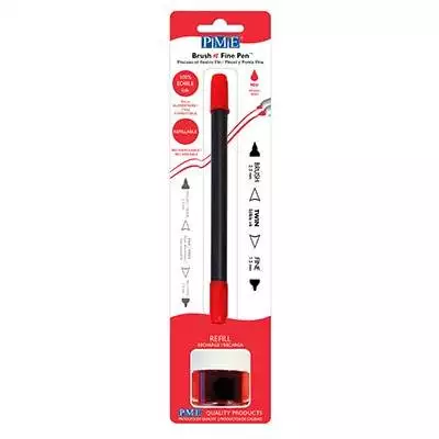 Rot, Brush & Fine Lebensmittelstift - PME