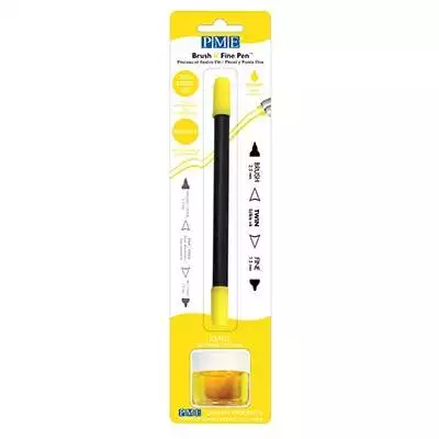 Gelb, Brush & Fine Lebensmittelstift - PME