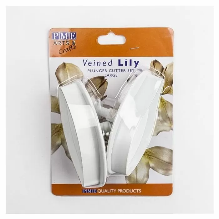 Lilien-Ausstecher-Set 2tlg. mit Auswerfer, Medium – Bild 2