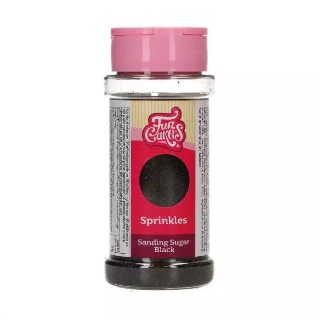 Schwarz - Sanding Sugar 80g - FunCakes – Bild 2