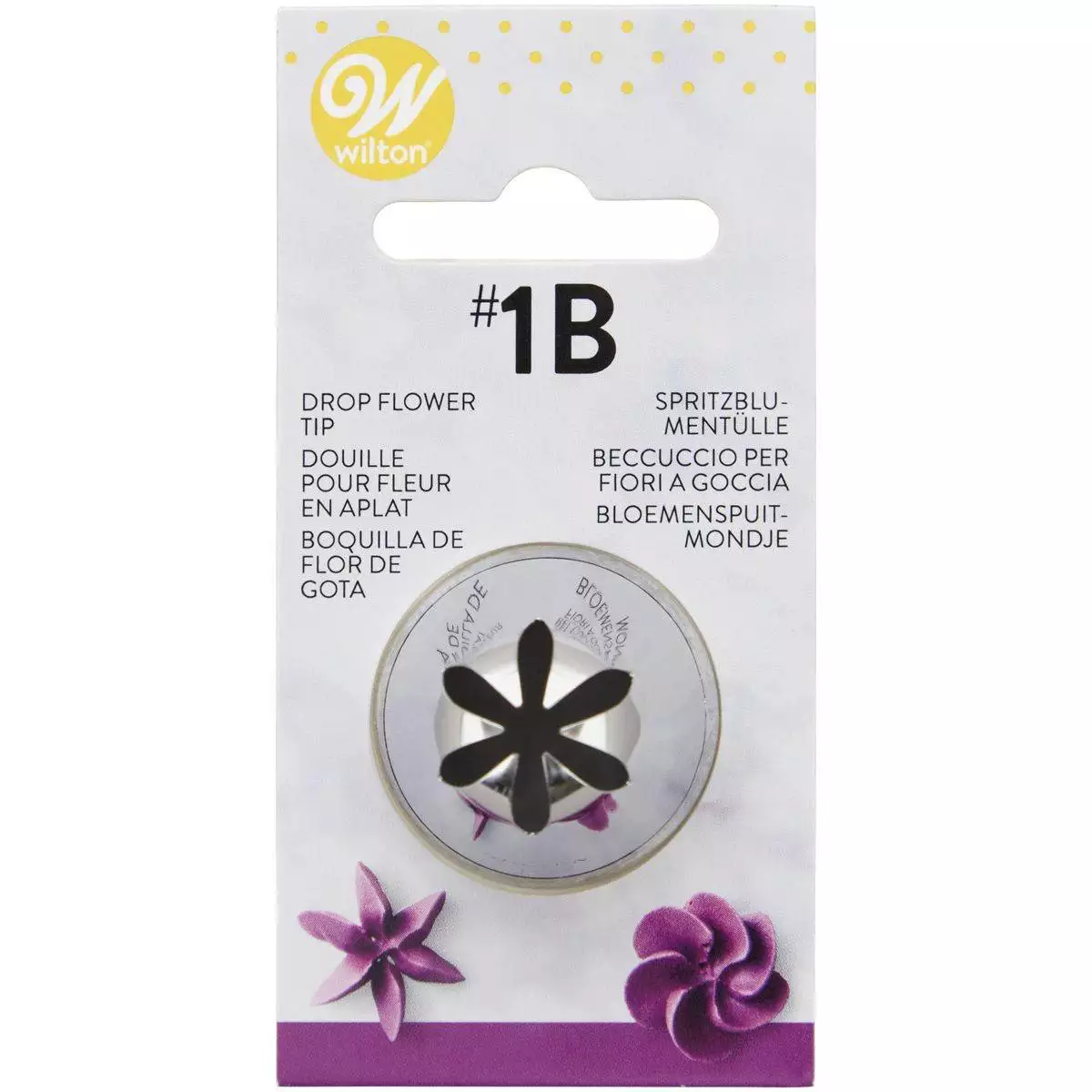 Spritztülle #1B, Drop Flower - Wilton – Bild 2