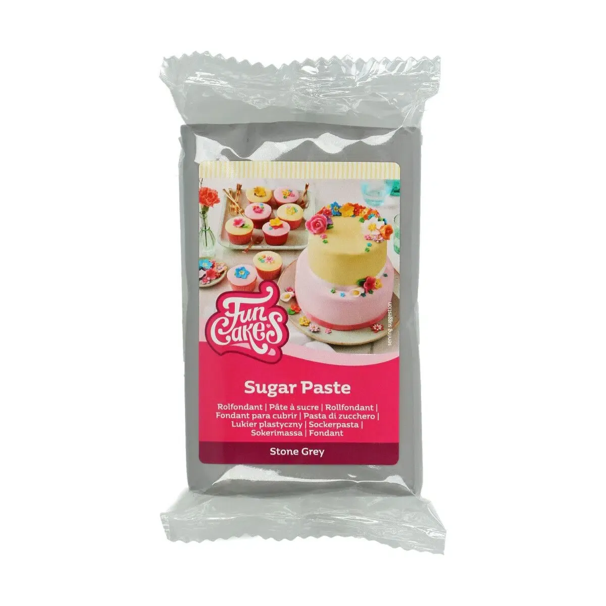 Stone Grey Fondant, 250g - FunCakes