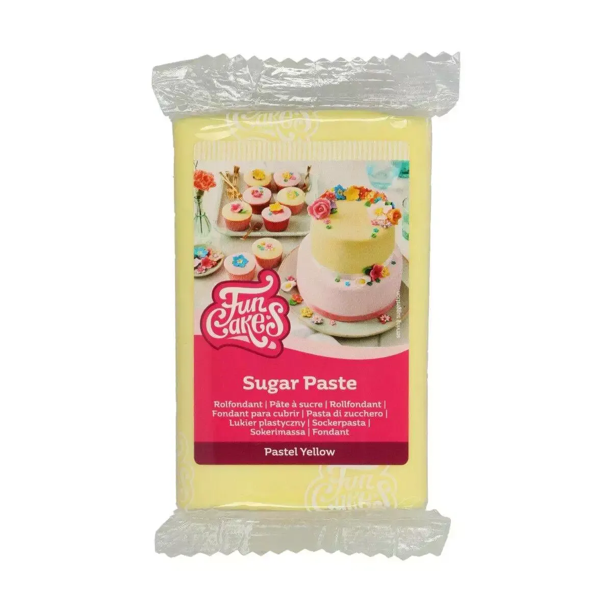 Pastel Yellow Fondant, 250g - FunCakes