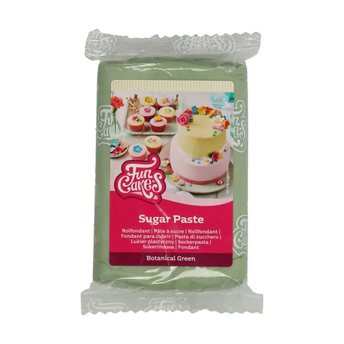 Botanical Green Fondant, 250g - FunCakes