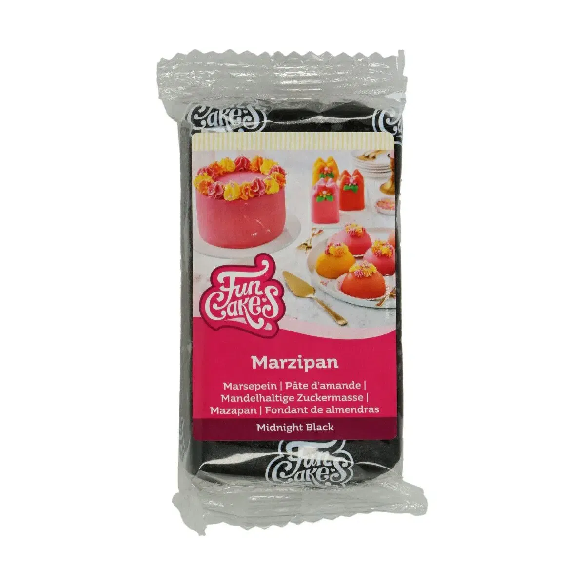 Midnight Black - Marzipan, 250g - FunCakes