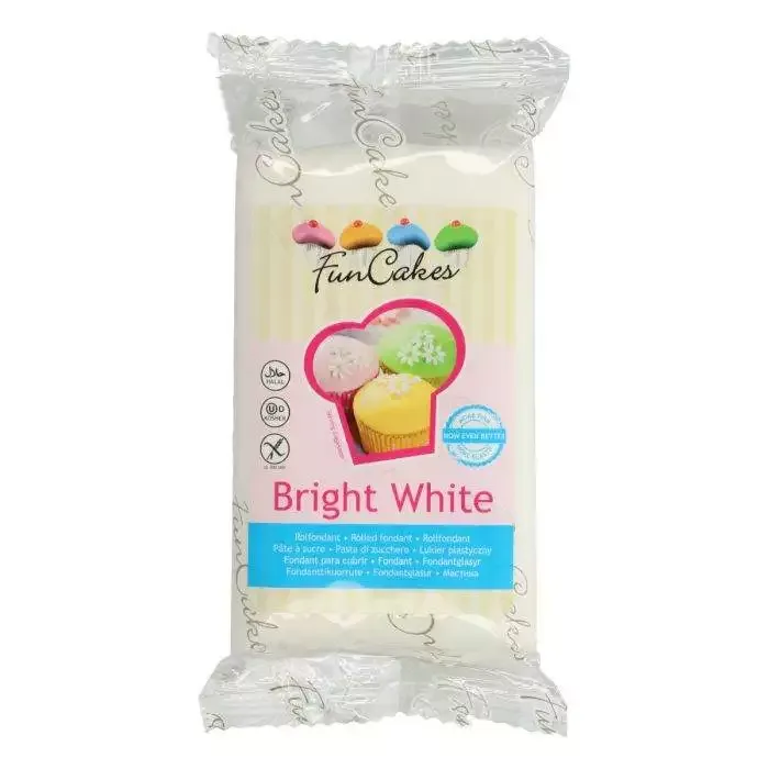Bright White Fondant, 250g - FunCakes