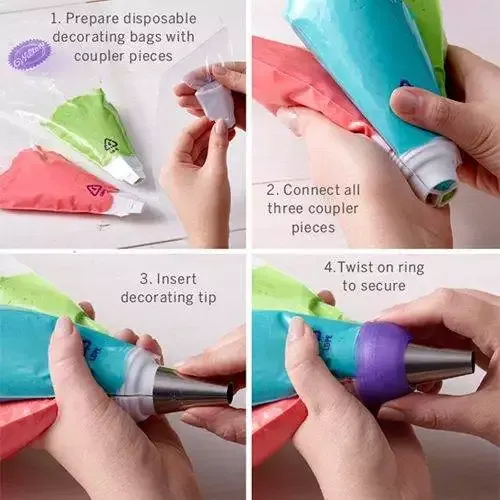 ColorSwirl Tri-Color Large Adapter - Wilton – Bild 3