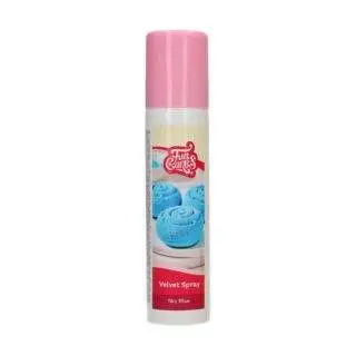 Sky Blue Velvet Spray 100ml - FunCakes
