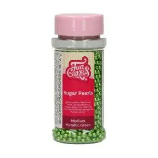 Zuckerperlen, Metallic Green - FunCakes