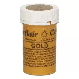 Satin Gold, 25g Lebensmittelfarbe - Sugarflair