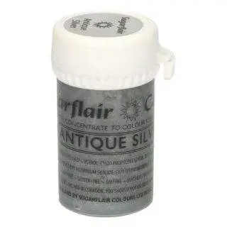 Antique Silber, Pastenfarbe - Sugarflair