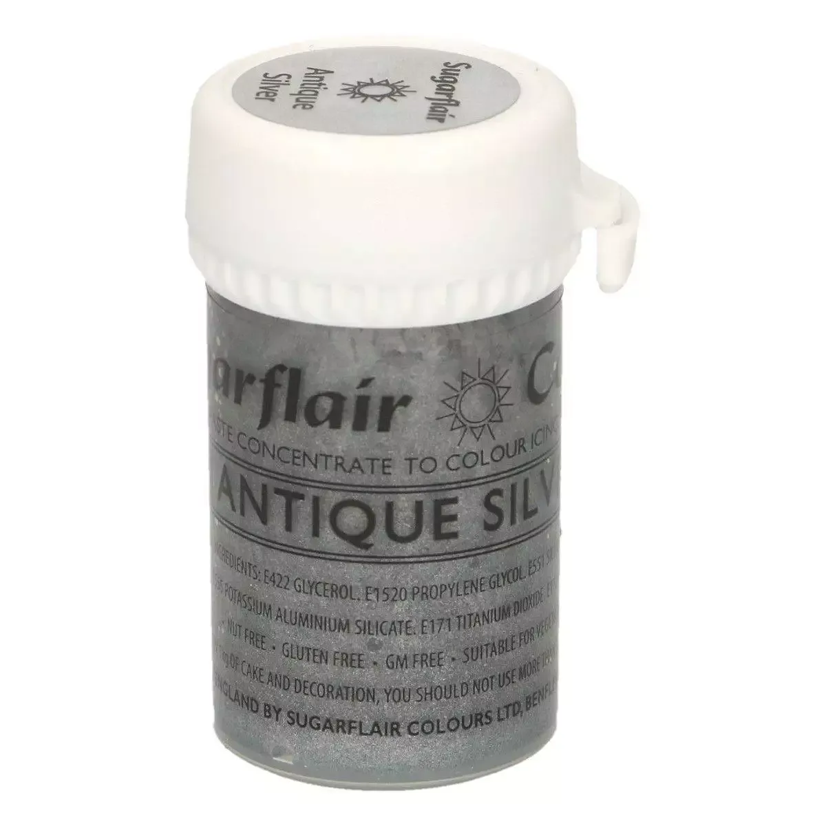 Antique Silber, Pastenfarbe - Sugarflair