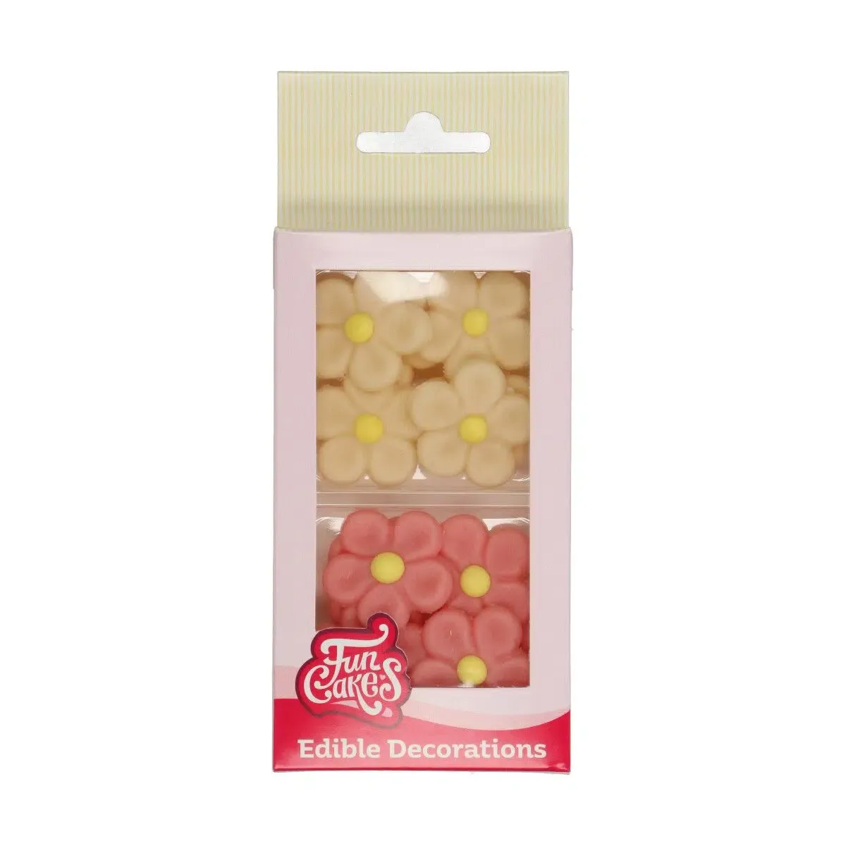 Marzipan Margeriten, Weiss/Rosa -FunCakes