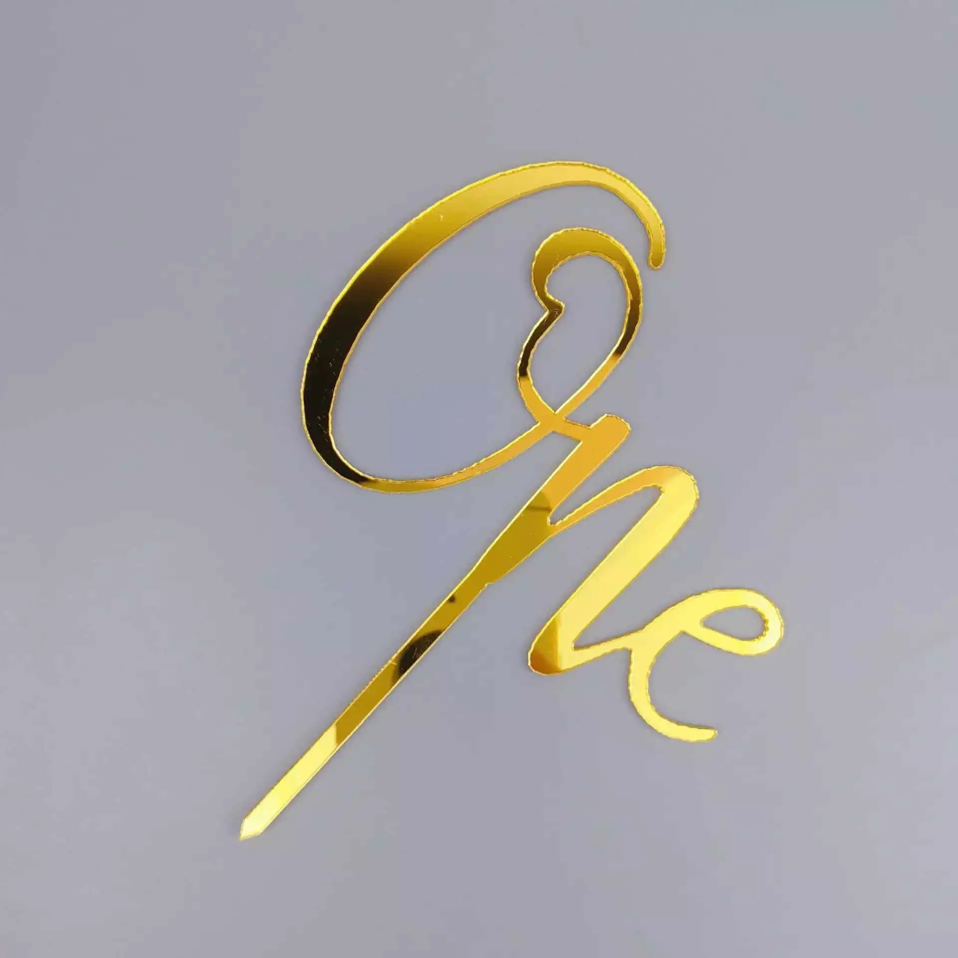 One - Cake Topper - Gold
