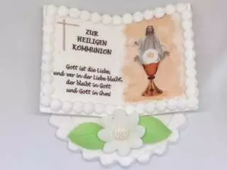 Kommunionsbuch Zuckerdekoration