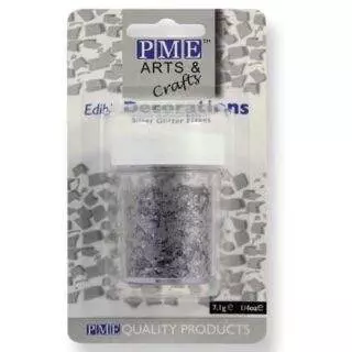 Glitter Flakes, silber - PME