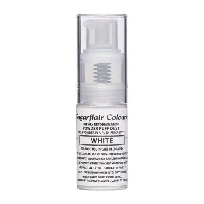 Weiß - Pumpspray Pulverstaub - Sugarflair