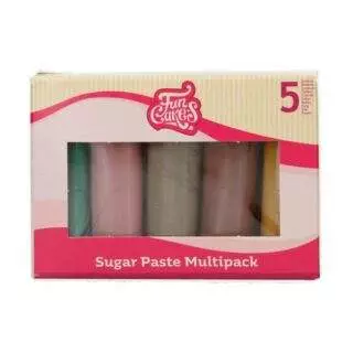 Erdfarben Multipack 5x100g Fondant - FunCakes