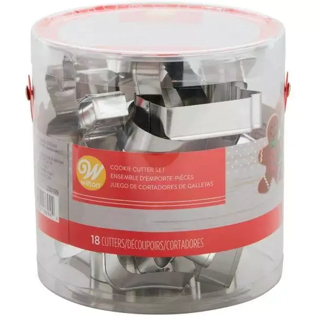 Weihnachtseimer 18tlg. Ausstecher - Wilton