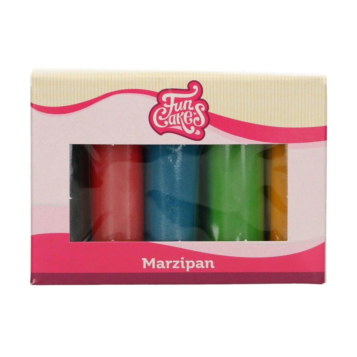 Marzipan 5x100g Grundfarben, Multipack - FunCakes