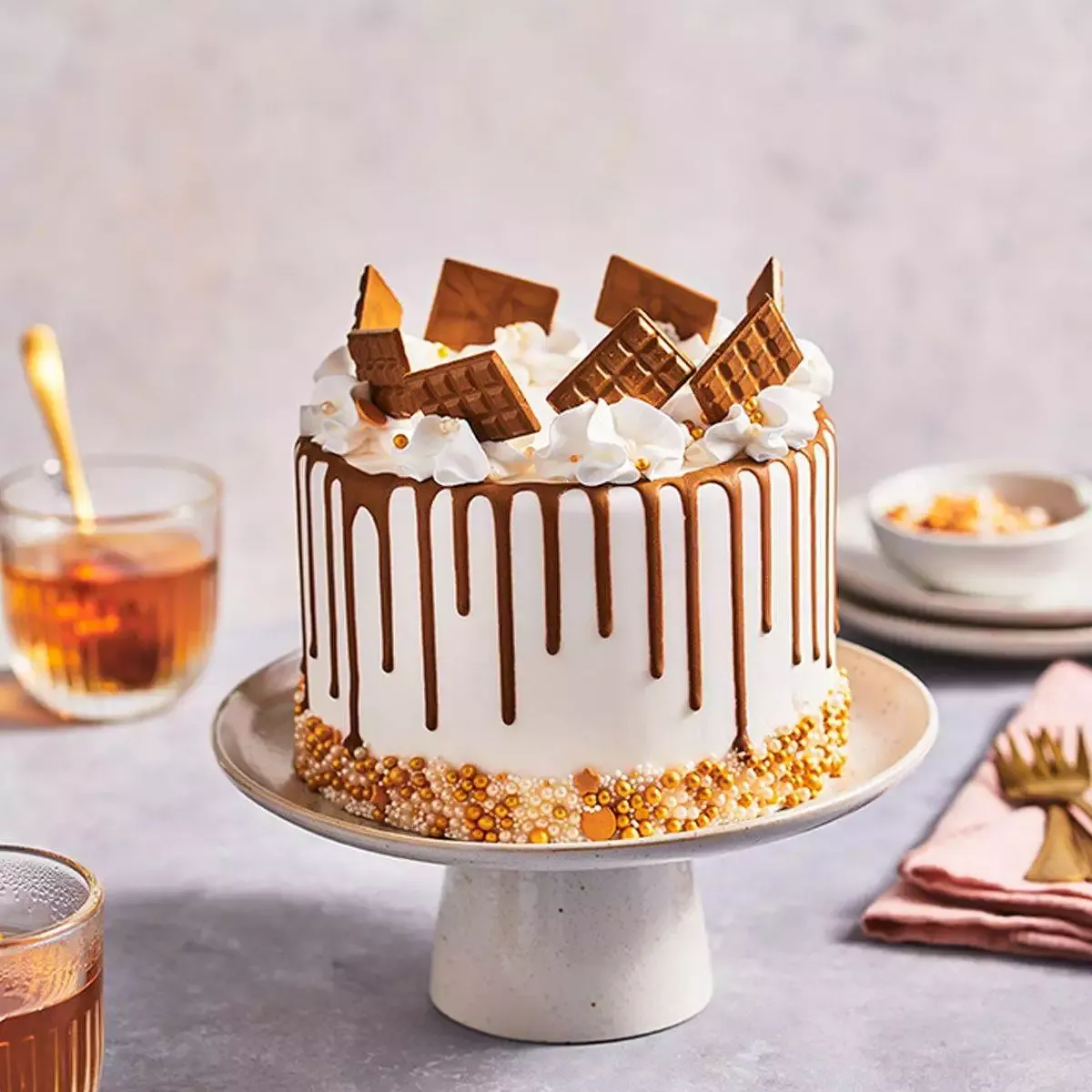 Dunkel Gold Choco Drip - FunCakes – Bild 2