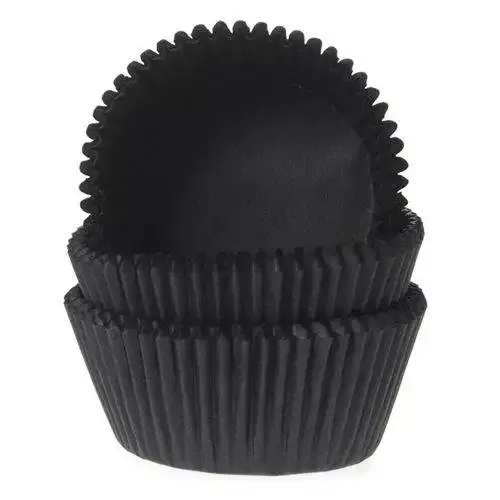 Muffinförmchen, Mini schwarz 60 Stück