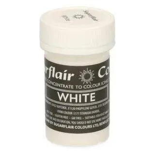 Pastel Weiß, Paste Lebensmittelfarbe 25 g - Sugarflair