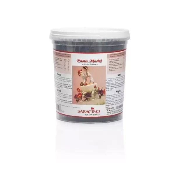 Schwarz, 1Kg - Saracino Modellierpaste