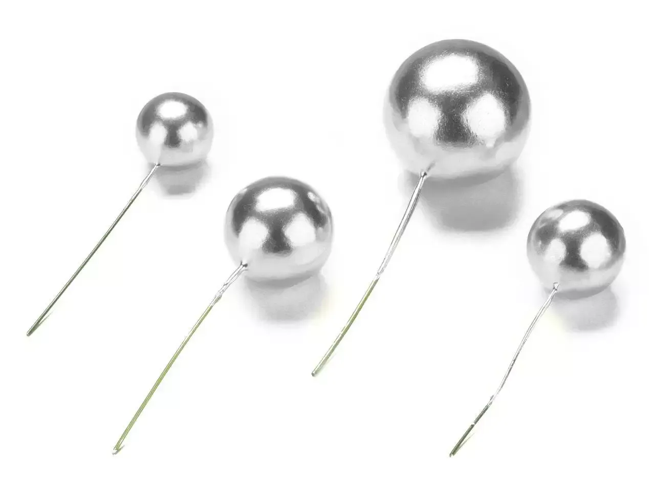 Bubbles Einstecker, 20 Stück - silber