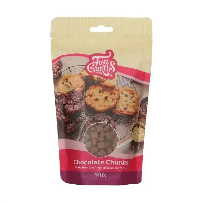 Chocolade Chunks Vollmilch 350g - FunCakes – Bild 3